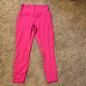 Lululemon Align Hot Pink 25” leggings size 8